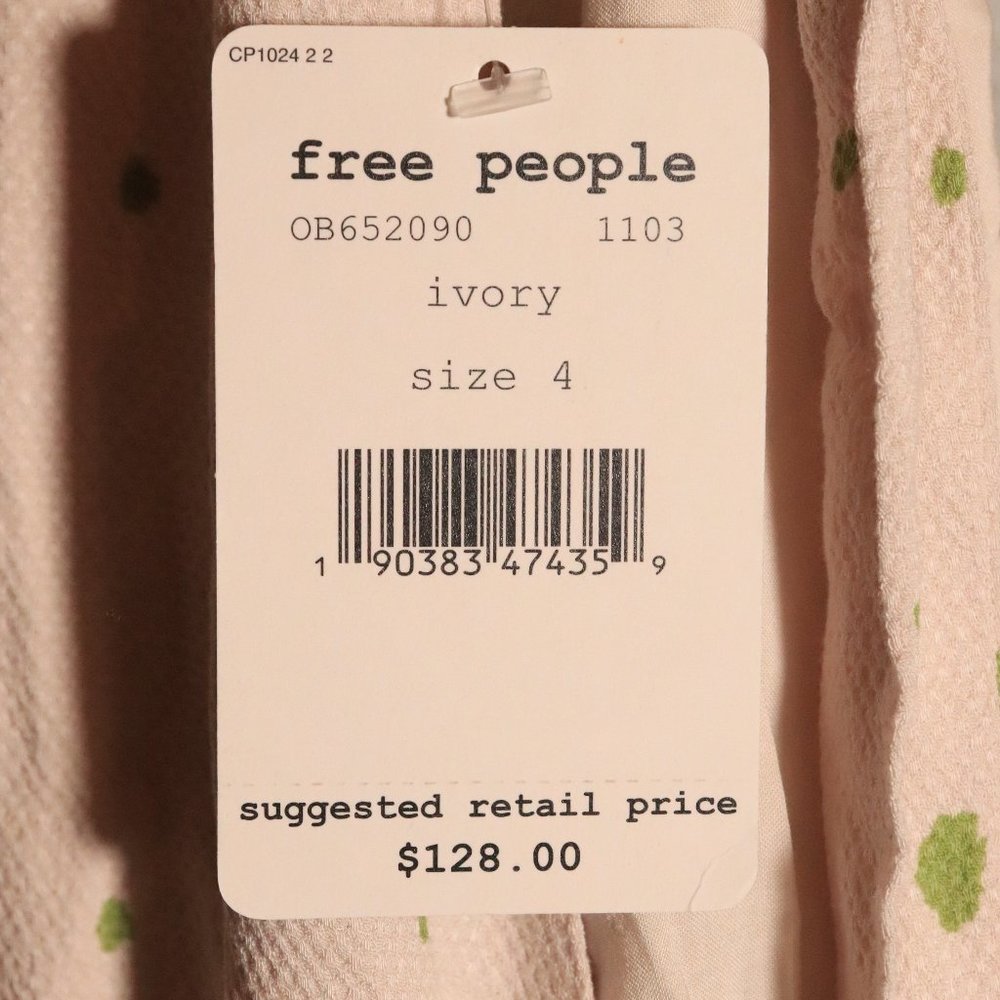 NWT Free People X Revolve Abbie Mini Dress Ivory - Picture 5 of 15